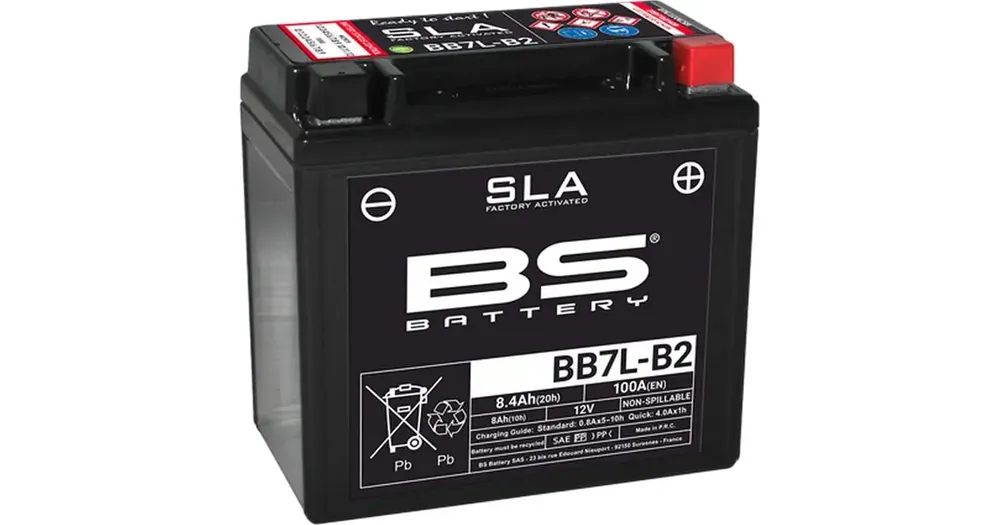 Kampanjahinta Huoltovapaa akku BS Battery BB7L-B2 (YB7-B2) 12V 8Ah 135x75x133mm 100CCA