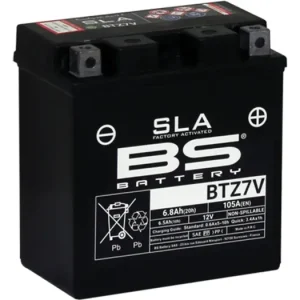 Huoltovapaa akku BS Battery BTZ7V (YTZ7V) 12V 6.5Ah 113x70x121mm 105CCA Viimeinen Mahdollisuus