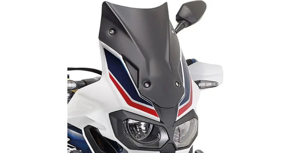 Tuulilasi. musta matta, 40x31cm, Kappa, KD1144BO, Honda CRF1000L Africa Twin Aito
