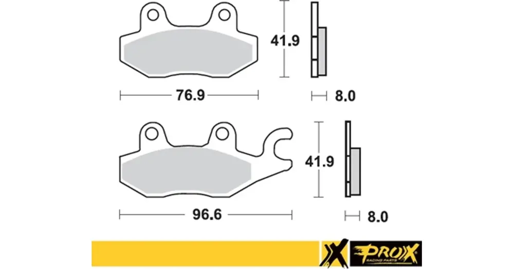 Jarrupalat eteen, oikea, Prox KH165 (37.204302) Suzuki LT-R 450 ‘06-11, Yamaha YFZ 450 ‘04-08 Edullinen Hinta