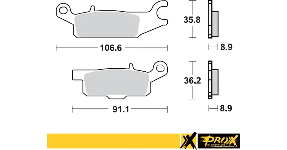 Halpa Takajarrun palat, vasen, Prox KH445 (37.285102) Yamaha YFM 550 GRIZZLY ‘11-14, YFM 700 GRIZZLY ‘07-18
