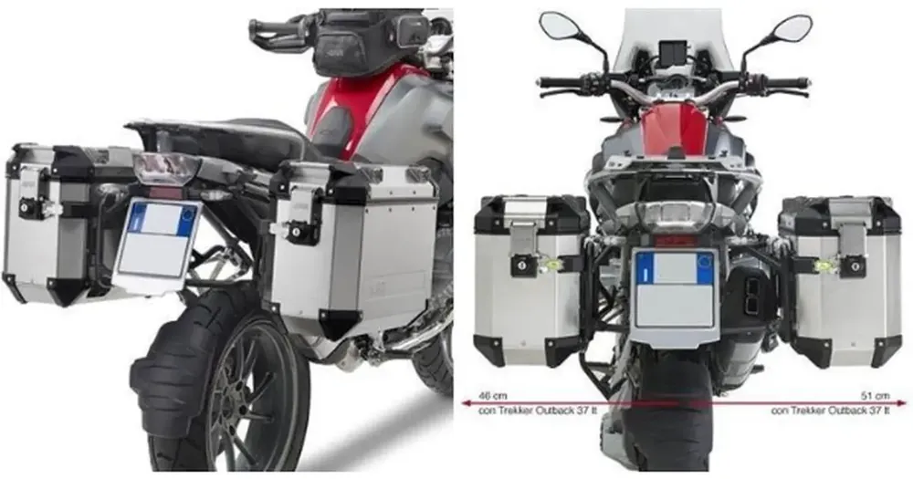 Kappa KL5108CAM sivulaukkutelineet, Monokey, BMW R 1200 GS/Adventure / R 1250 GS/Adventure Alkuperäinen