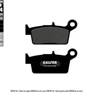 Jarrupalat KH131 puolimetalliset (paksuus 8,9 mm) Galfer FD144G1050 Uusi Malli