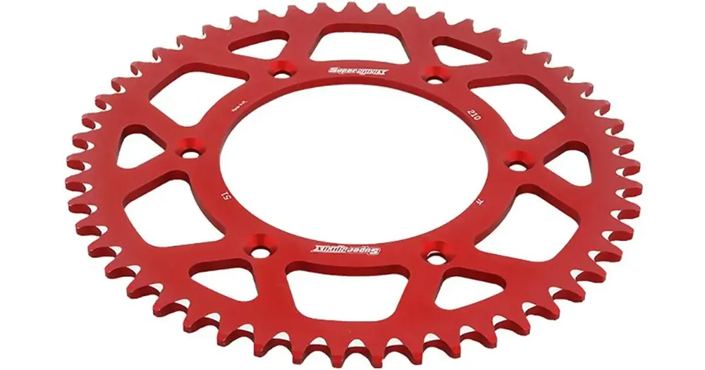 Vain Rajoitetun Ajan Takaratas 520 51 hammasta, Supersprox 289 (JTR210), alumiini 7075-T6 ERGAL, punainen