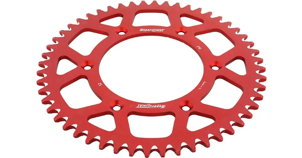 Takaratas 520 52 hammasta, Supersprox 289 (JTR210), alumiini 7075-T6 ERGAL, punainen Alkuperäinen