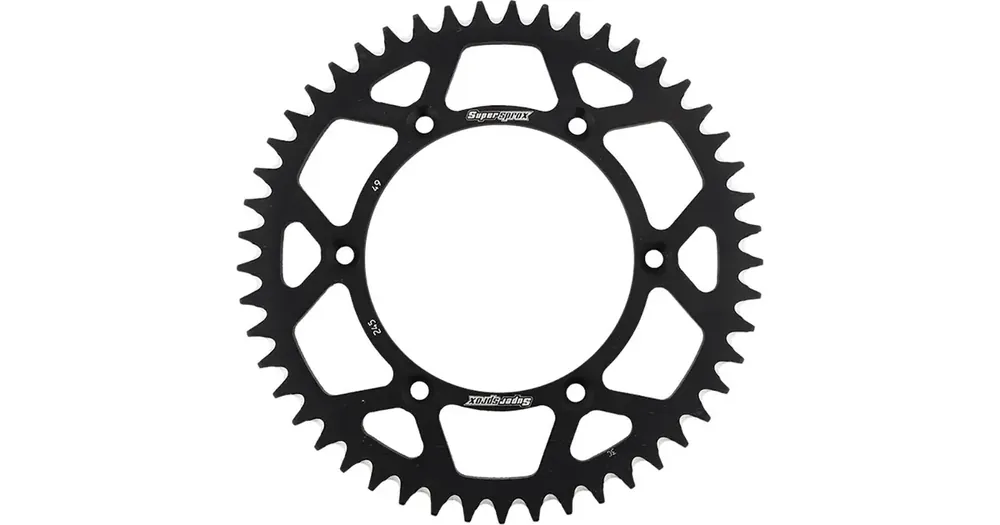 Takaratas 520 49 hammasta, Supersprox 245 (JTR251), alumiinia 7075-T6 ERGAL, musta Nopea Toimitus