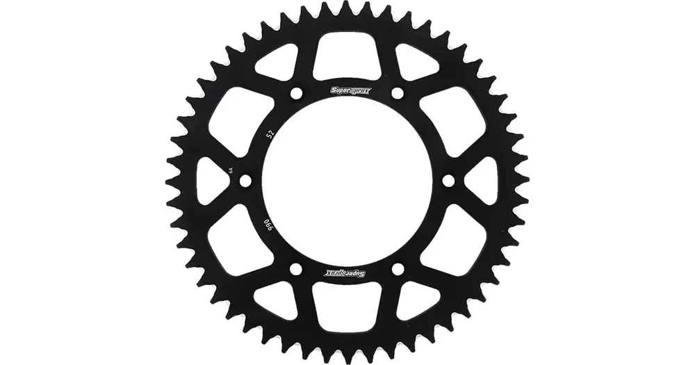 Takaratas 520 52 hammasta, Supersprox 899 (JTR897), alumiini ERGAL 7075-T6, musta Bestseller