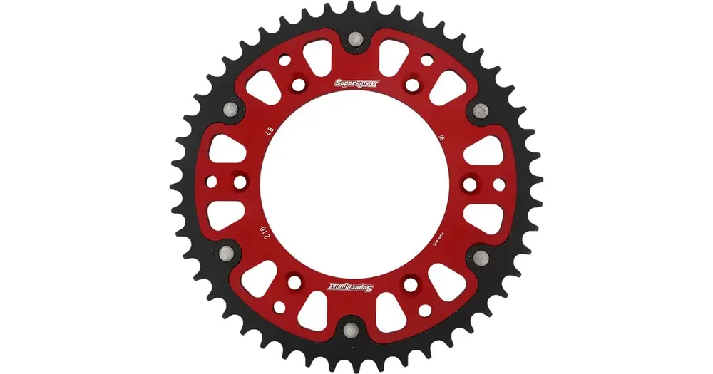 Kausialennus Takaratas 520 48 hammasta, Supersprox 289 (JTR210), STEALTH - teräs-alumiini, punainen