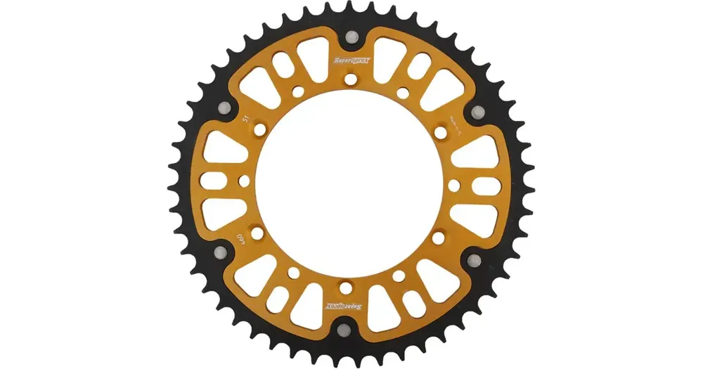 Suosittu Takaratas 520 51 hammasta, Supersprox 489 (JTR460), STEALTH - teräs-alumiini, kultainen