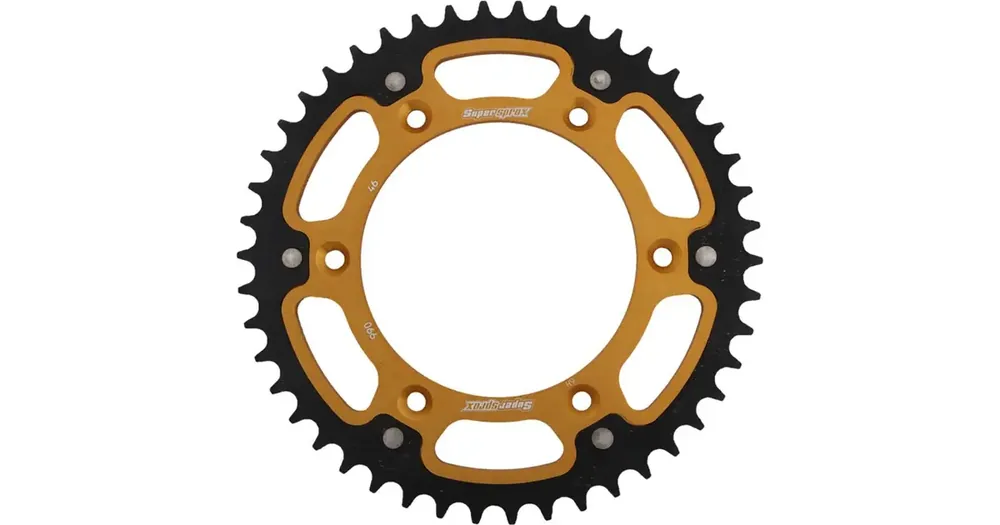 Kampanjahinta Takaratas 520, 46 hammasta, Supersprox 899 (JTR897), Stealth - teräs-alumiini, kultainen