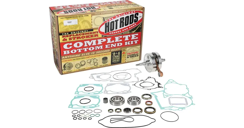 Moottorin alaosan korjaussarja, kampiakseli, laakerit, tiivisteet, tiivisterenkaat, Hot Rods CBK0010 (808333) (K066) (822269) (HR 4028) Flash-Tarjous