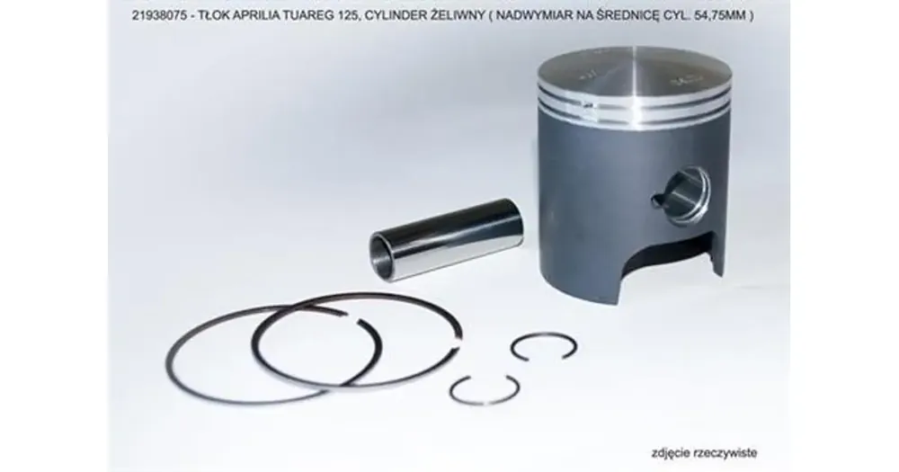 Täydellinen mäntä 54.70mm, valurautainen sylinteri, Vertex 21938075 Halpa