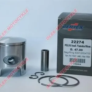 Alennus Täydellinen mäntäsarja 47,95 mm Vertex 22274100 Polini - Minarelli Yamaha