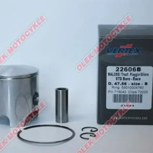 Viikonlopputarjous Täydellinen mäntäsarja 47.57mm Vertex 22606C Malossi (Gilera, Piaggio)