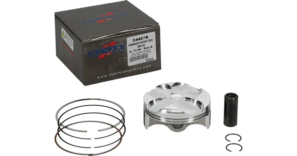 Uusi Kokoelma Täydellinen mäntä 77.96mm, taottu, korkea puristus 14.8 1, Vertex PRO HC 24457B