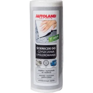 Autoland Car Care puhdistus- ja kiillotusliinat, märkä- tai kuivakäyttöön, 57 kpl Löytö