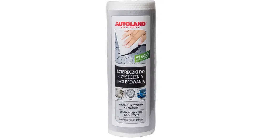 Autoland Car Care puhdistus- ja kiillotusliinat, märkä- tai kuivakäyttöön, 57 kpl Löytö