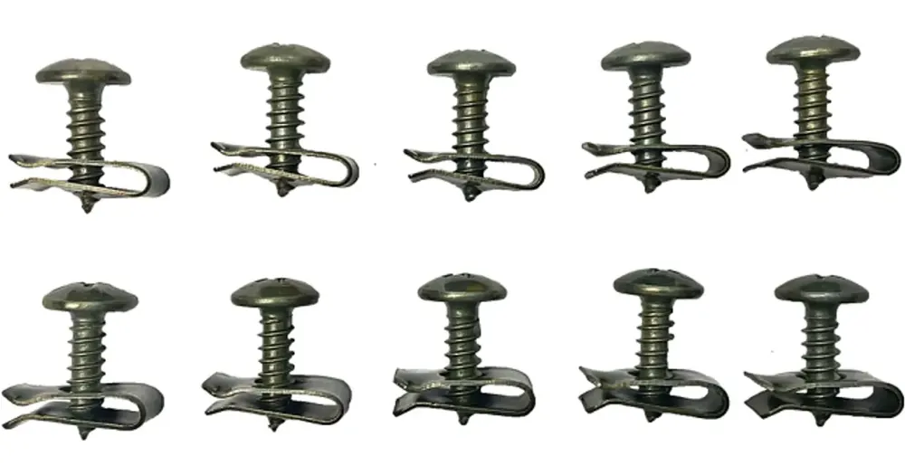 Uusi Malli Kiinnityslevy + ruuvi, muovien kiinnitykseen, 4.8x16mm, 10 sarjaa (20 kpl)