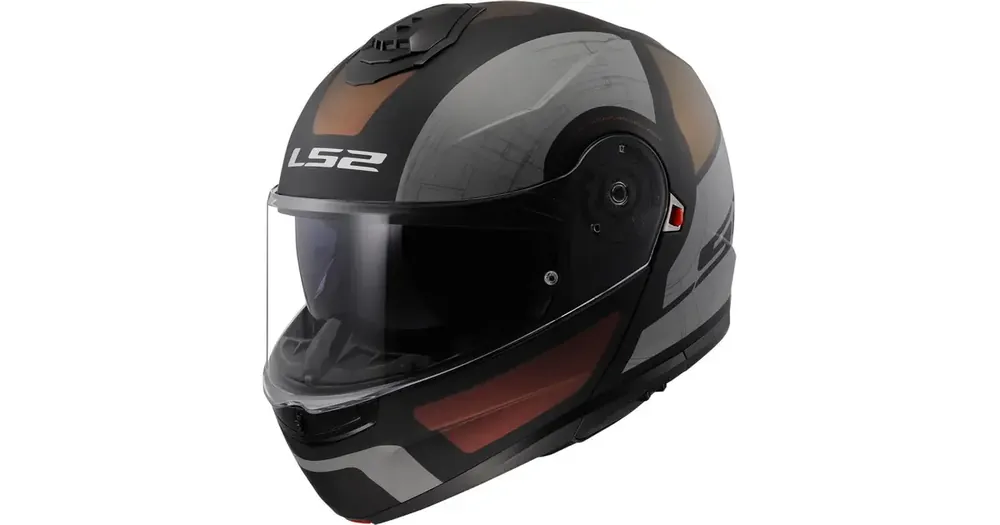 Poisto LS2 FF908 Strobe II Orion avattava kypärä, mattamusta/purppuran sininen