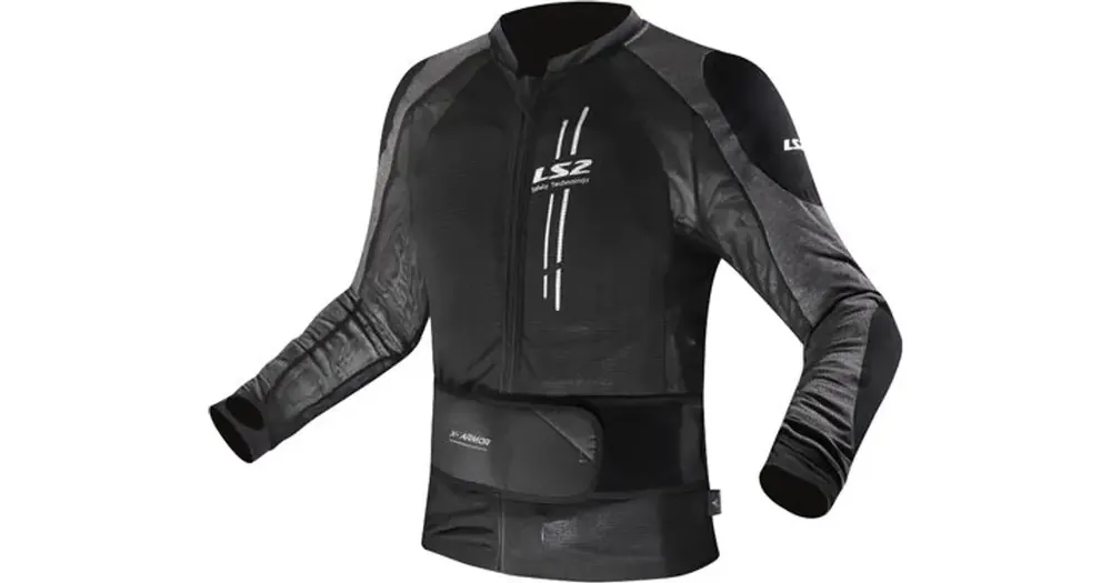 Tukkuhinta Moottoripyörätakki suojilla, kevääseen, kesään, syksyyn, talveen, LS2 X-Armor Man Musta Hopea