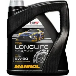 Moottoriöljy 5W30 synteettinen 4L, Mannol Longlife 504/507 7715 (autoihin) Osta Nyt