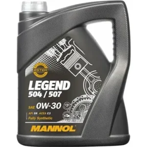Moottoriöljy autoihin 0W30 täyssynteettinen 5L, Mannol Legend 504/507 7730 Loppuunmyynti