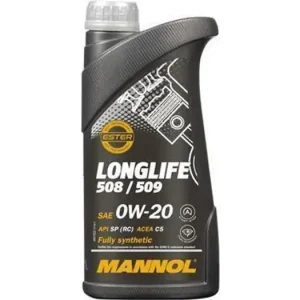 Moottoriöljy 0W20, synteettinen, 1 litra, Mannol Longlife 508/509 7722 Osta Tänään