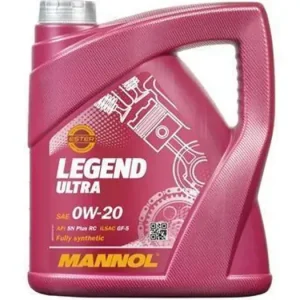 Korkea Laatu Moottoriöljy 0W20 täyssynteettinen 4L, Mannol Legend Ultra 7918