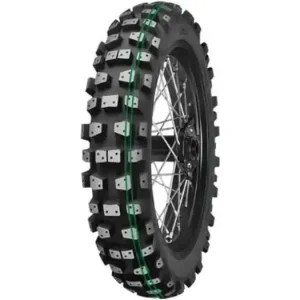 Ajankohtainen Moottoripyörän offroad-rengas Mitas 110/100-18 XT-454 54M TT SUPER SOFT EXTREME (KAKSOISVIHREÄ RAITA) taka