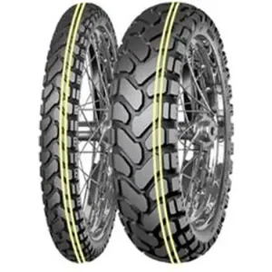 Erikoistarjous Mitas 170/60-17 ENDURO TRAIL+ DAKAR -kaksois- moottoripyörän rengas (KAKSIKERTAINEN KELTAINEN VIIVA) 72H M+S taka