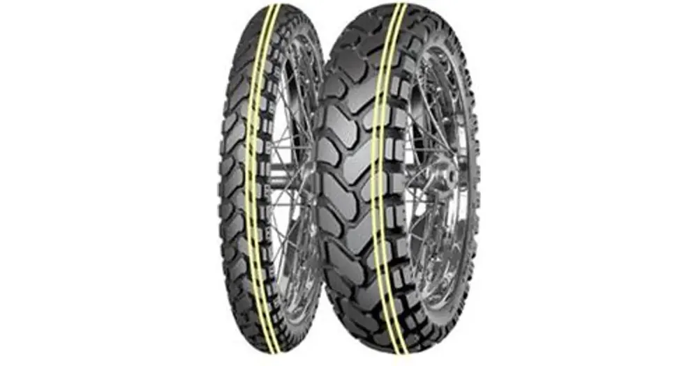 Erikoistarjous Mitas 170/60-17 ENDURO TRAIL+ DAKAR -kaksois- moottoripyörän rengas (KAKSIKERTAINEN KELTAINEN VIIVA) 72H M+S taka