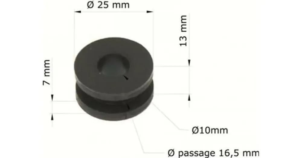 Kiinnityskumit 10x25mm, 10 kpl, Tourmax GRM-103/10 Paras Hinta