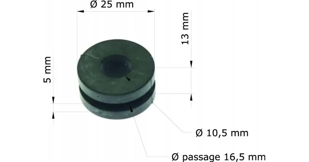 Nopea Toimitus Asennuskumit, 10,5x25mm, 10 kpl, Tourmax GRM-104/10