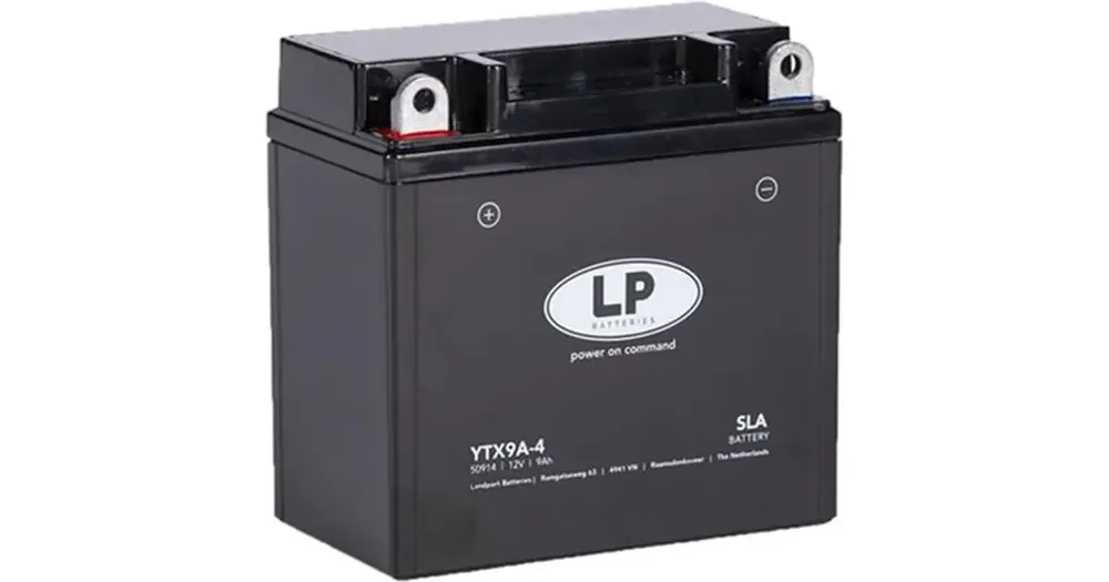Poisto Landport YTX9A-4 (YB9B) huoltovapaa akku 12V 9Ah 135x75x138mm 120CCA