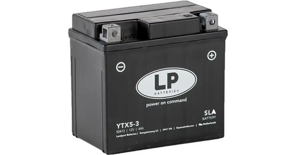Päivän Tarjous Landport YTX5-3 (YTX5L-BS) huoltovapaa akku 12V 4Ah 113x70x105mm 80CCA