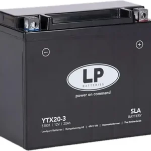 Huoltovapaa akku Landport YTX20-3 (YB18L-A/YTX20L-BS) 12V 20Ah 175x87x155mm 310CCA Uusi Malli