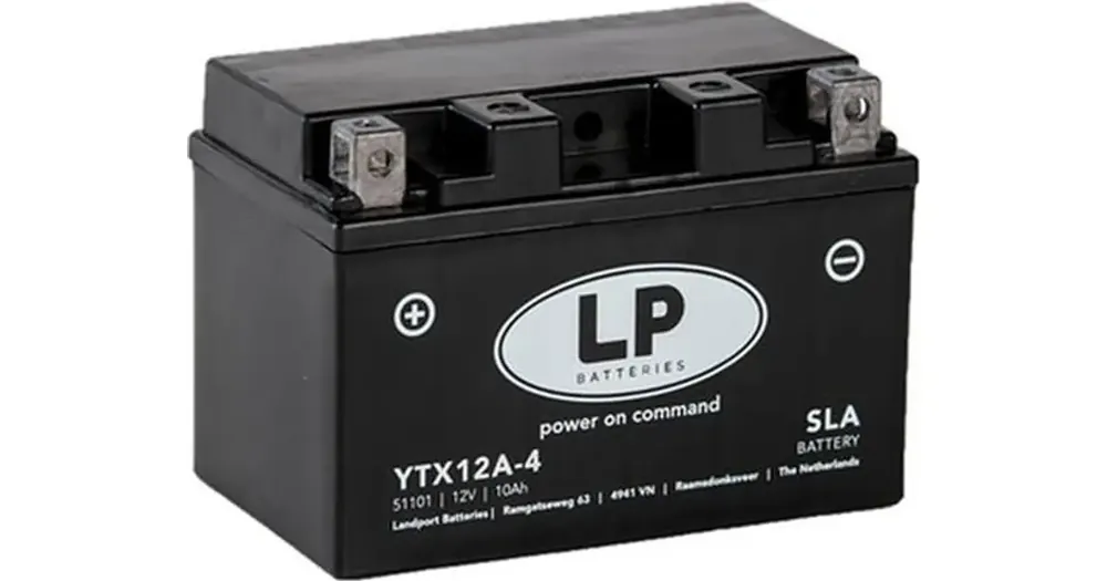 Kausialennus Landport YTX12A-4 (YT12A-BS) huoltovapaa akku 12V 10Ah 150x88x105mm 175CCA
