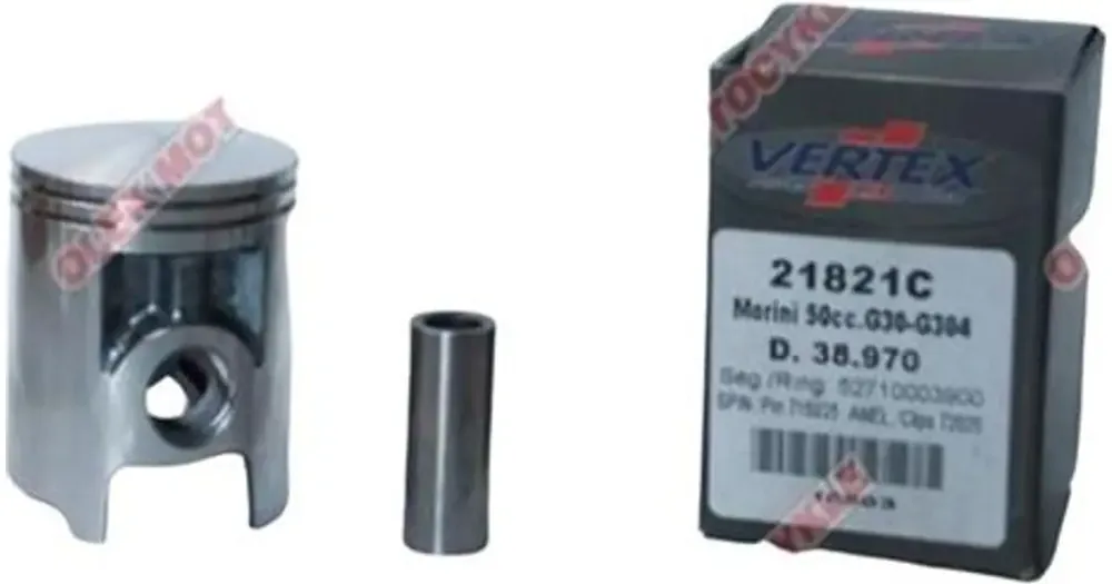 Täydellinen mäntäsarja 38,95 mm Vertex 21821A MORINI G30, G304 Merkkituote