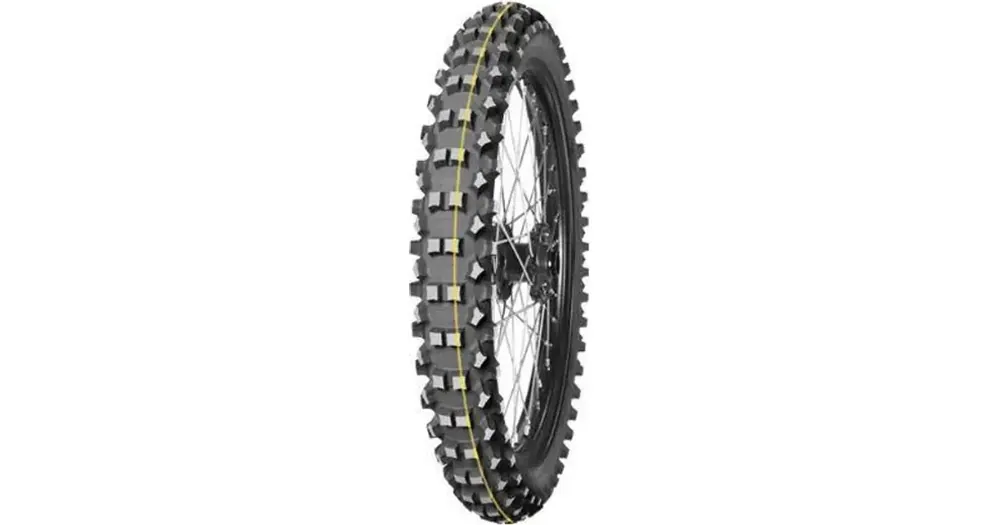 Turvallinen Maksu Moottoripyörän offroad-rengas Mitas 90/100-21 TERRA FORCE-EX MH SUPER 57M TT (KELTAINEN RAITA) eteen
