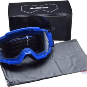 Älä Missaa LS2 Charger Blue Clear Vision moottoripyörälasit, kirkas visiiri