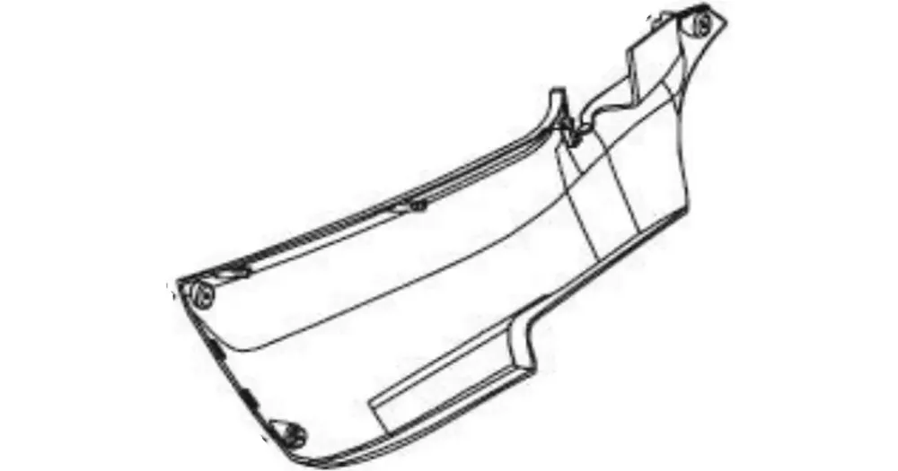 Halpa Hinta Pohjalevy oikea valkoinen WS Keeway Zahara 65409T82WS00