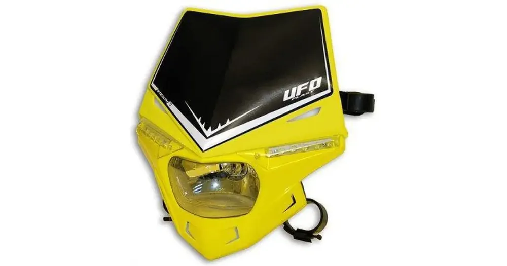 Lampa universaali LED-etuvalo suuntavilkuilla, hyväksytty, keltainen, UFO Plast STEALTH PF01715102 Suosittu