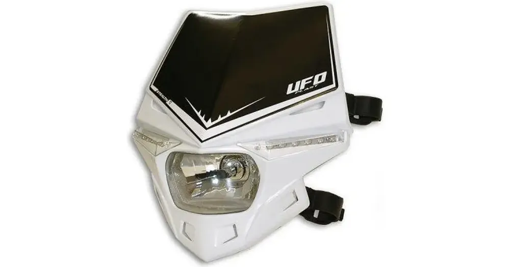 Lampa universaali eteen LED-vilkuilla, hyväksytty, valkoinen, UFO Plast STEALTH PF01715041 Uutuus