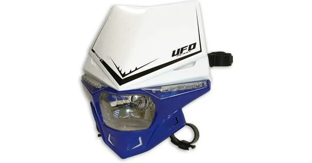 Turvallinen Maksu Lampa universaali LED-etuvalo, sinivalkoinen, tieliikennehyväksytty, UFO Plast BICOLOR STEALTH PF01715W089