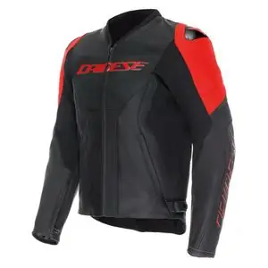 Tehdashinta Dainese RACING 5 PERF Moottoripyörätakki - Musta / Punainen