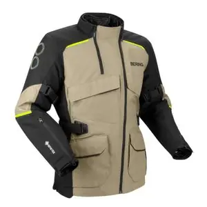 Osta Tänään Bering BRISBANE GORE-TEX® Moottoripyörätakki - Musta / Beige