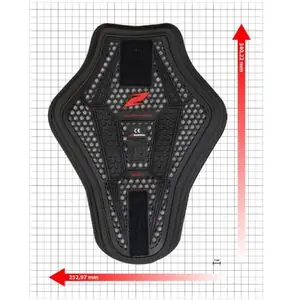 Zandona ESATECH BACK INSERTS - 3 Hihnatuki - Musta Alkuperäinen