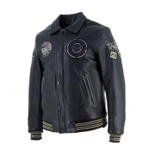Helstons VON DUTCH - BROOKLYN Moottoripyörätakki - Musta Tilaa Heti