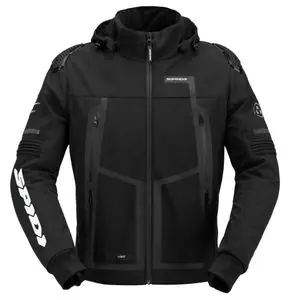 Viimeinen Mahdollisuus Spidi HOODIE WARRIOR H2OUT Moottoripyörätakki - Musta