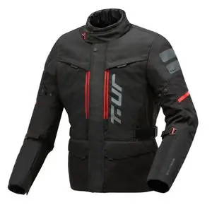 Kuuma Tarjous T.UR CANYON HYDROSCUD® Moottoripyörätakki - Musta / Punainen